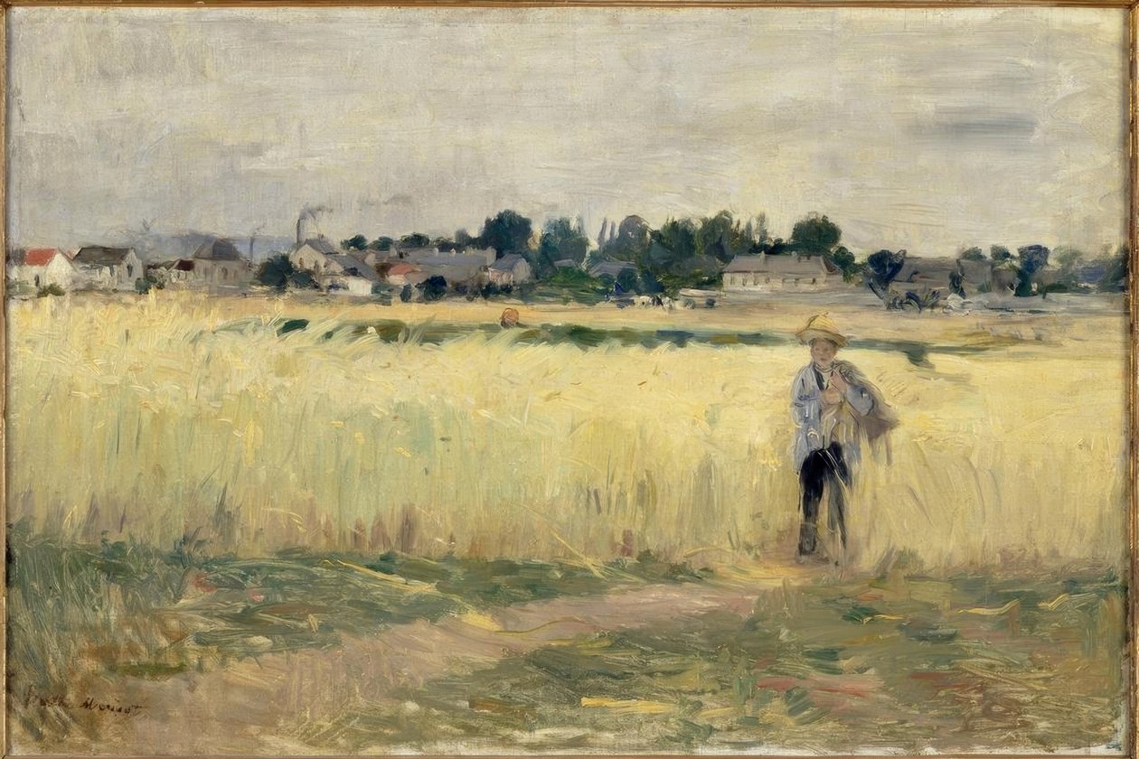 Dans les blés à Gennevilliers tekijältä Berthe Morisot