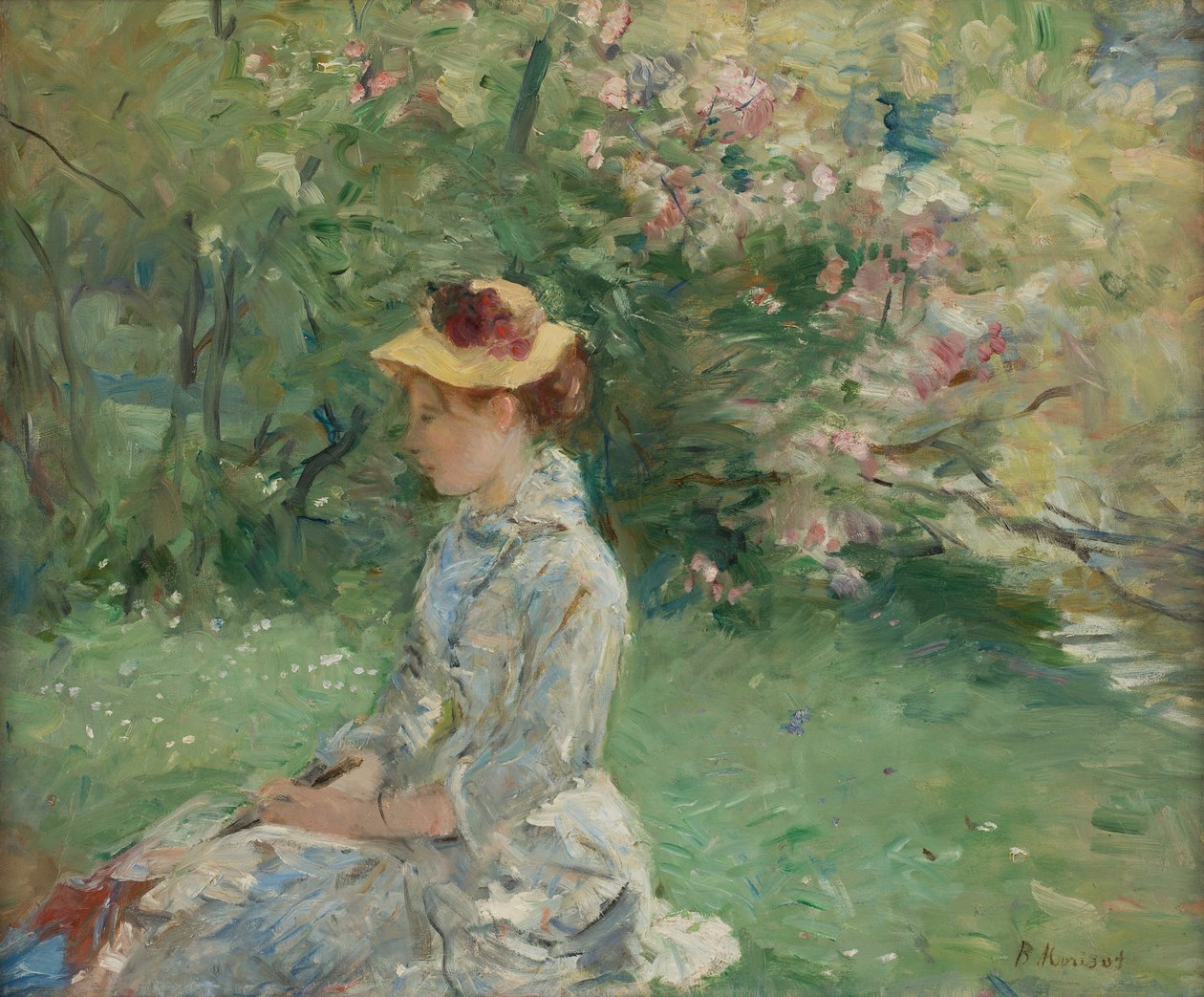 Ulkoilu tai saarella tekijältä Berthe Morisot