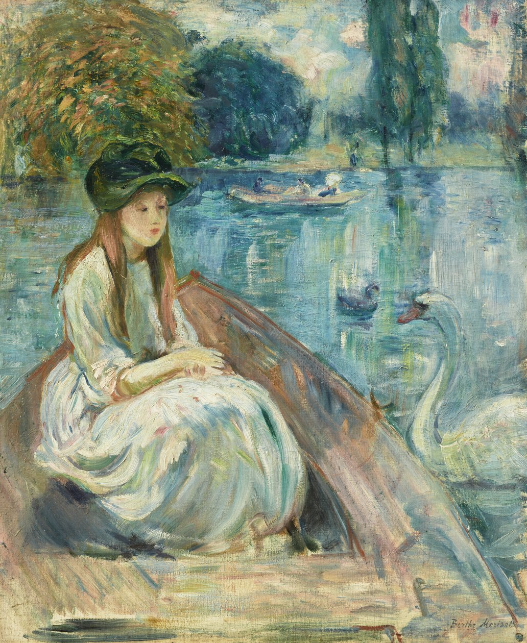 Ranska: Jeanne Fourmanoir sur le lac tekijältä Berthe Morisot