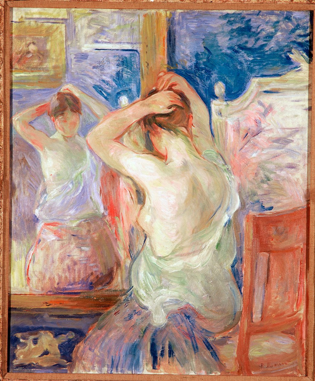 Peilin edessä tekijältä Berthe Morisot