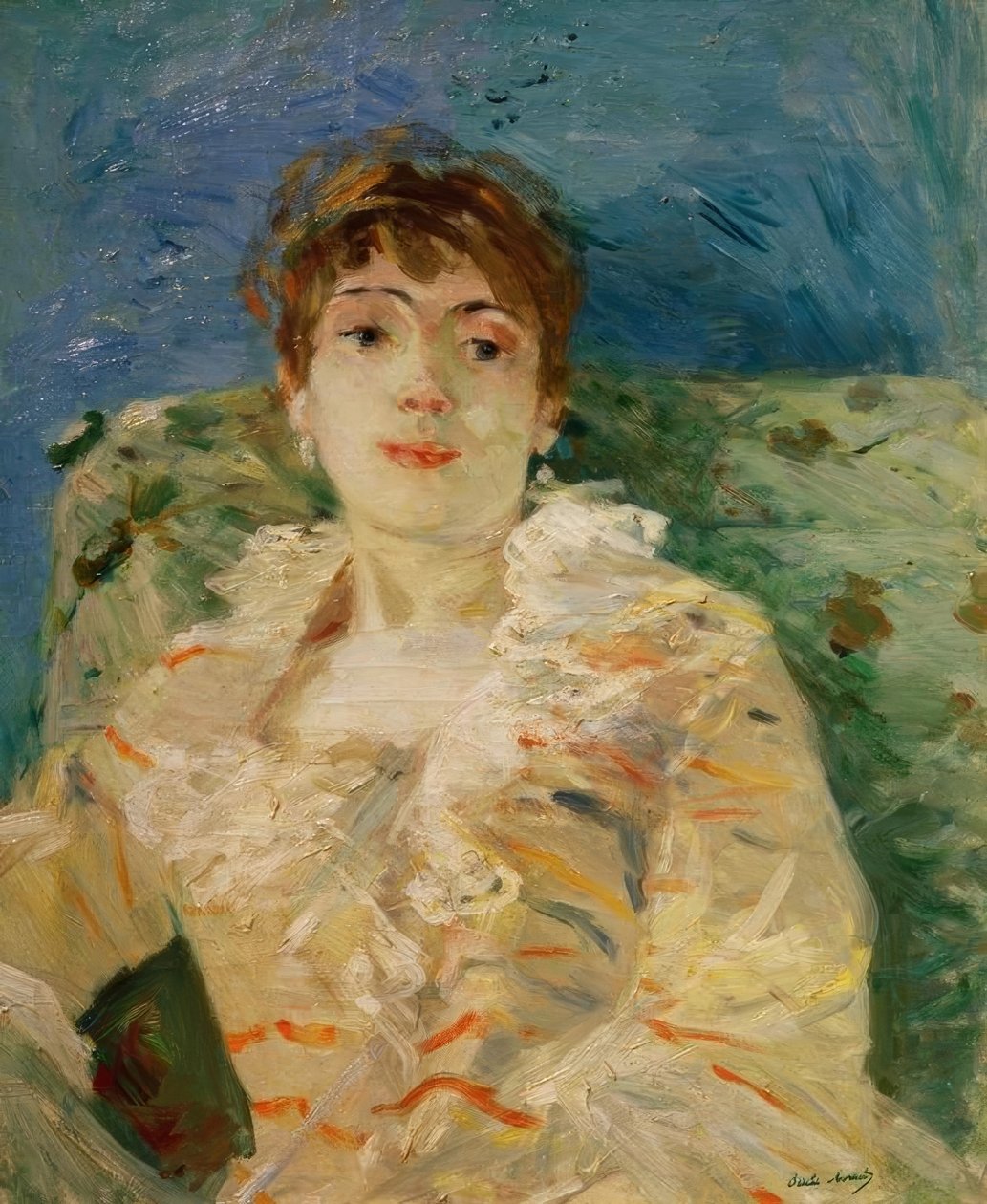 Nuori nainen sohvalla tekijältä Berthe Morisot