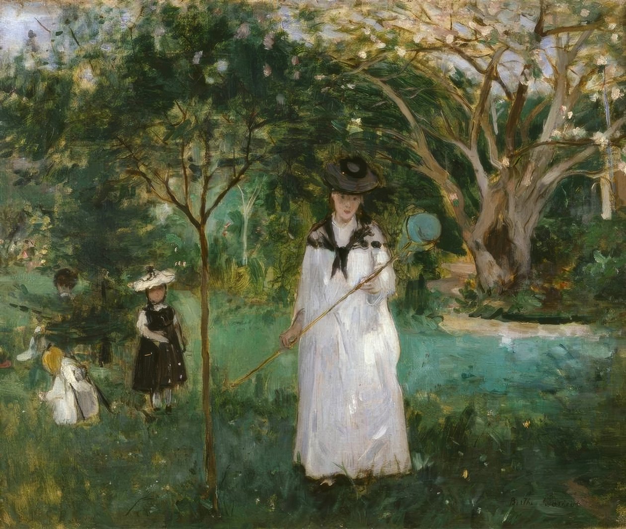 La chasse aux papillons tekijältä Berthe Morisot