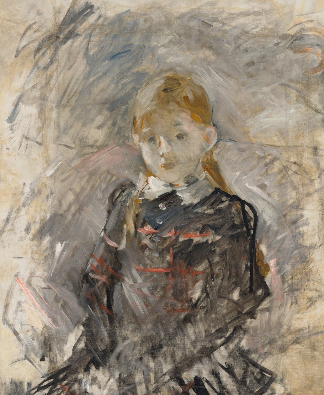 Pieni tyttö vaaleat hiukset tekijältä Berthe Morisot