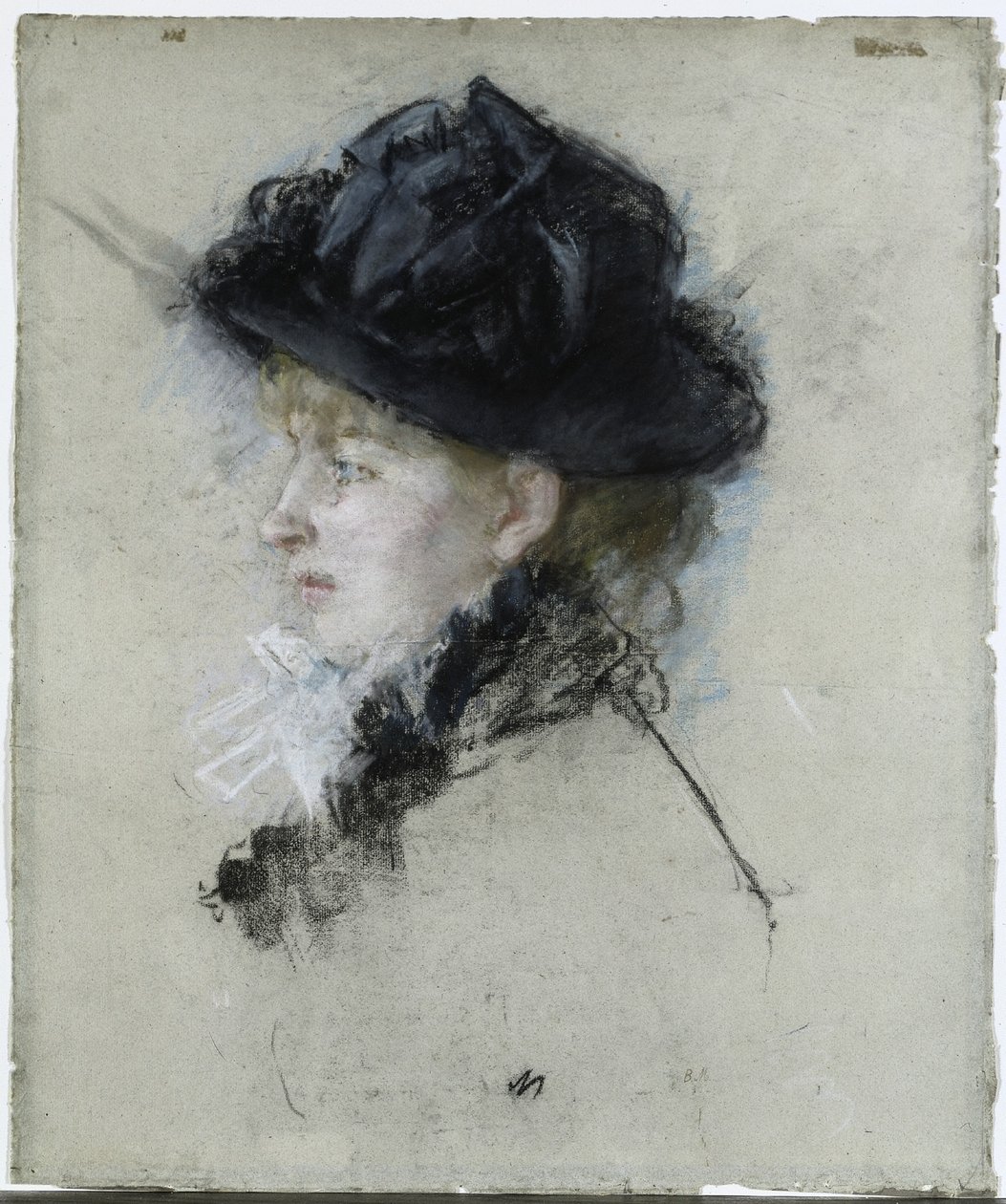 Mademoiselle Louise Riesener hatussa tekijältä Berthe Morisot