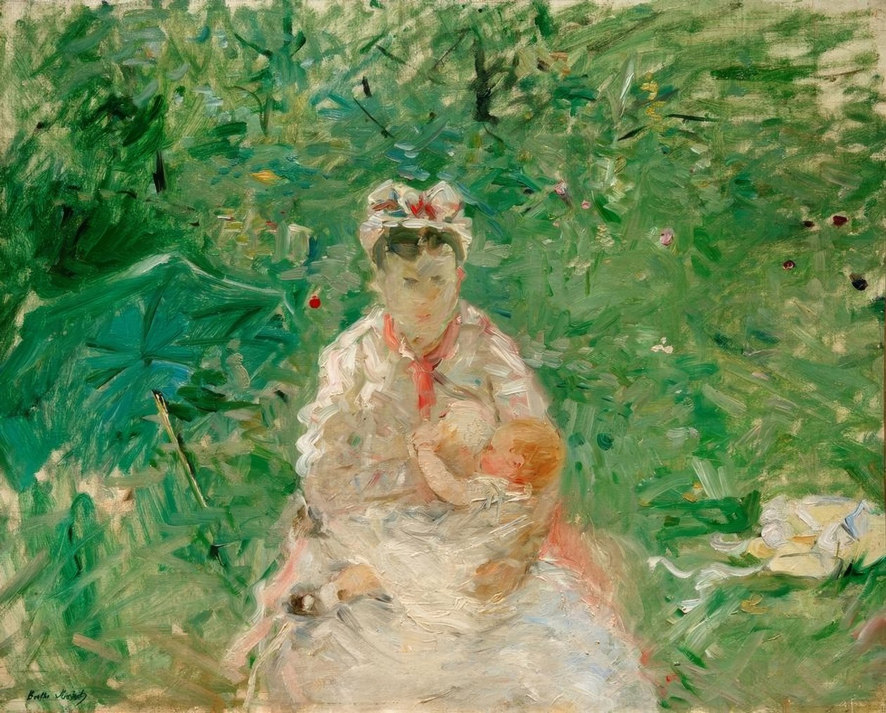 Nanny ja vauva tekijältä Berthe Morisot