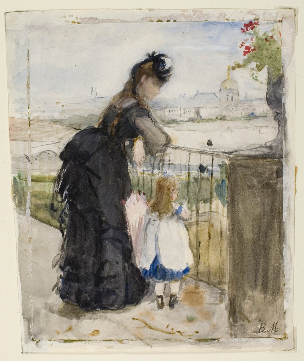 Parvekkeella tekijältä Berthe Morisot