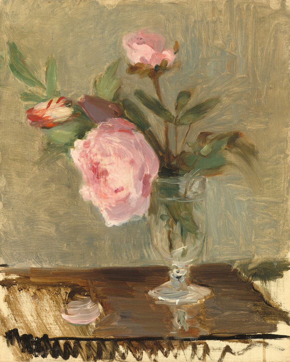 Pionit, n. 1869 tekijältä Berthe Morisot