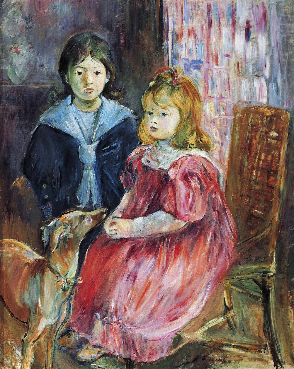 Muotokuva Gabriel Thomasin lapsista Berthe Morisotin maalaus tekijältä Berthe Morisot