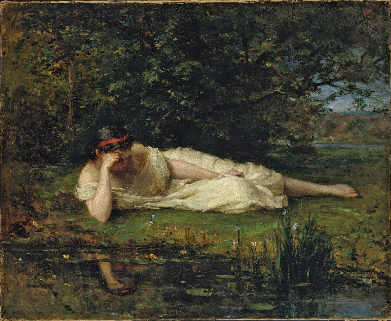 Tutkimus veden äärellä, 1864 tekijältä Berthe Morisot