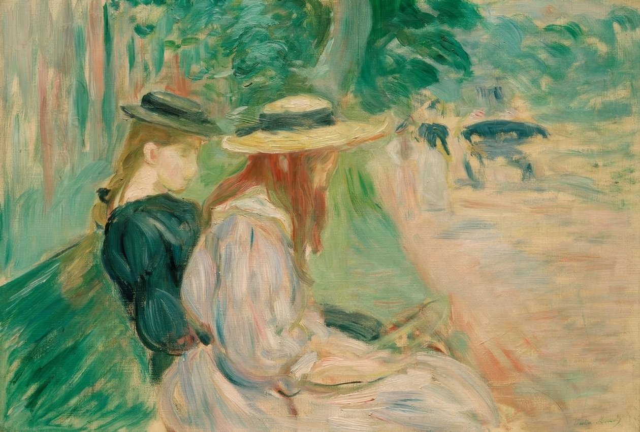 Bois de Boulognen penkillä tekijältä Berthe Morisot