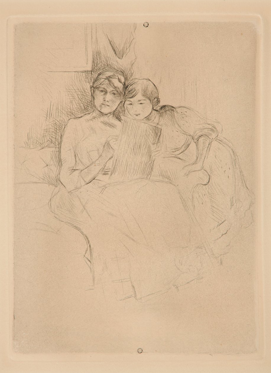 Piirustustunti: Berthe Morisot ja hänen tyttärensä tekijältä Berthe Morisot