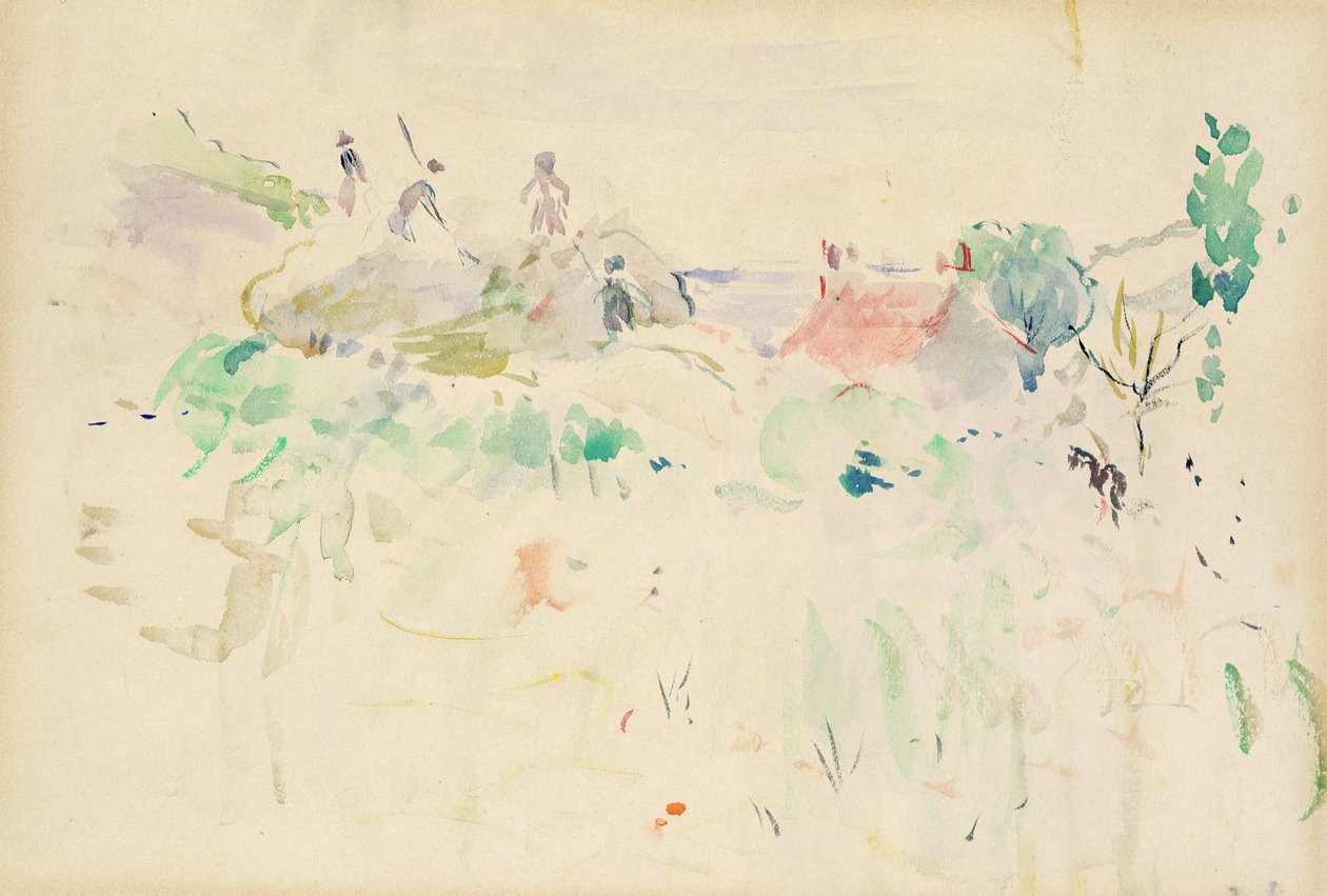 The Haystacks Jerseyssä, 1886 tekijältä Berthe Morisot