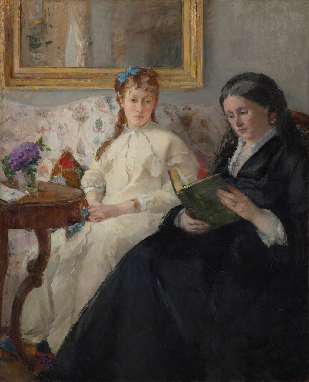 Taiteilijan äiti ja sisar tekijältä Berthe Morisot