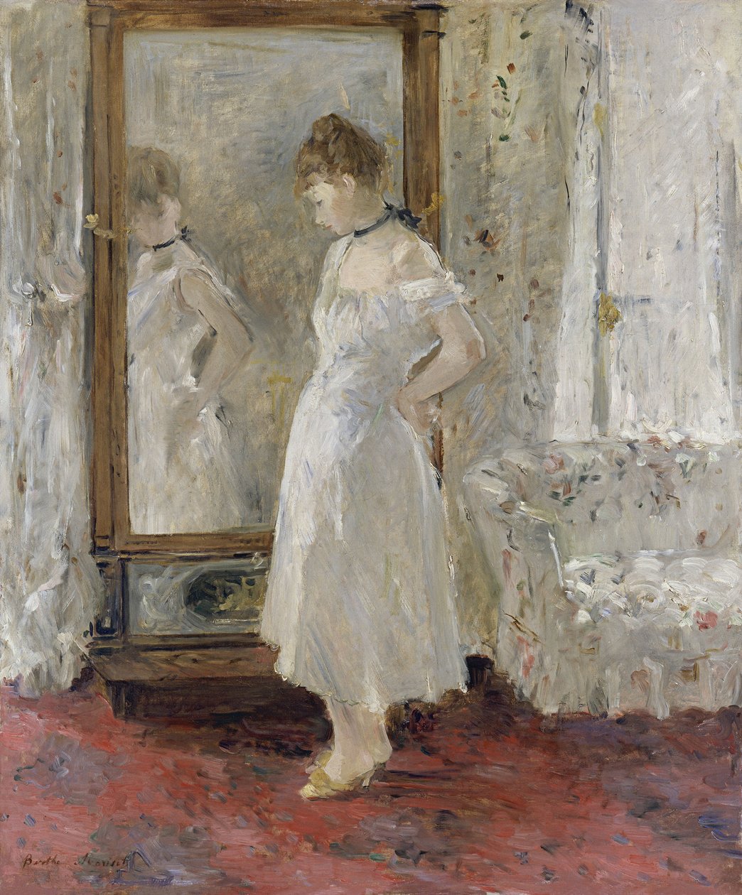 Cheval lasi, 1876 tekijältä Berthe Morisot