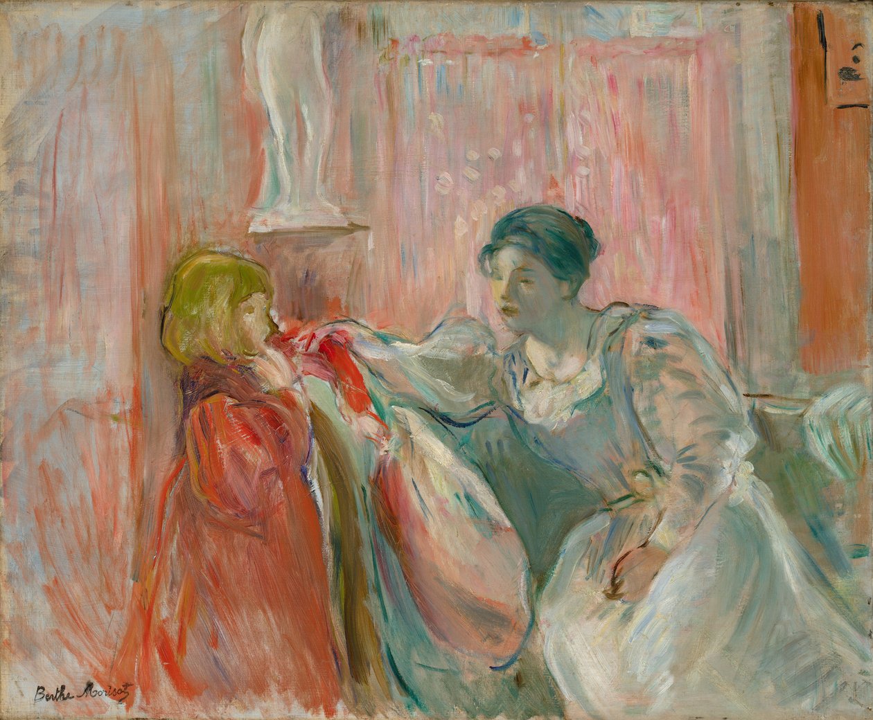 Nainen ja lapsi tekijältä Berthe Morisot