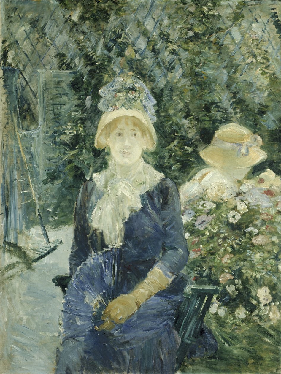 Nainen puutarhassa tekijältä Berthe Morisot