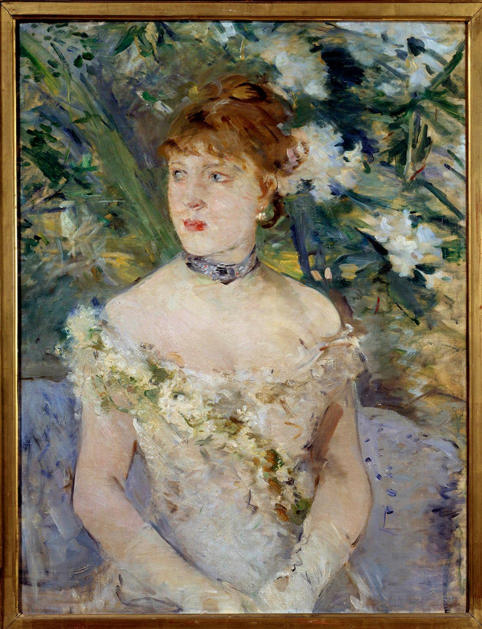 Nuori nainen Ball Toilet -maalauksessa, Berthe Morisot tekijältä Berthe Morisot