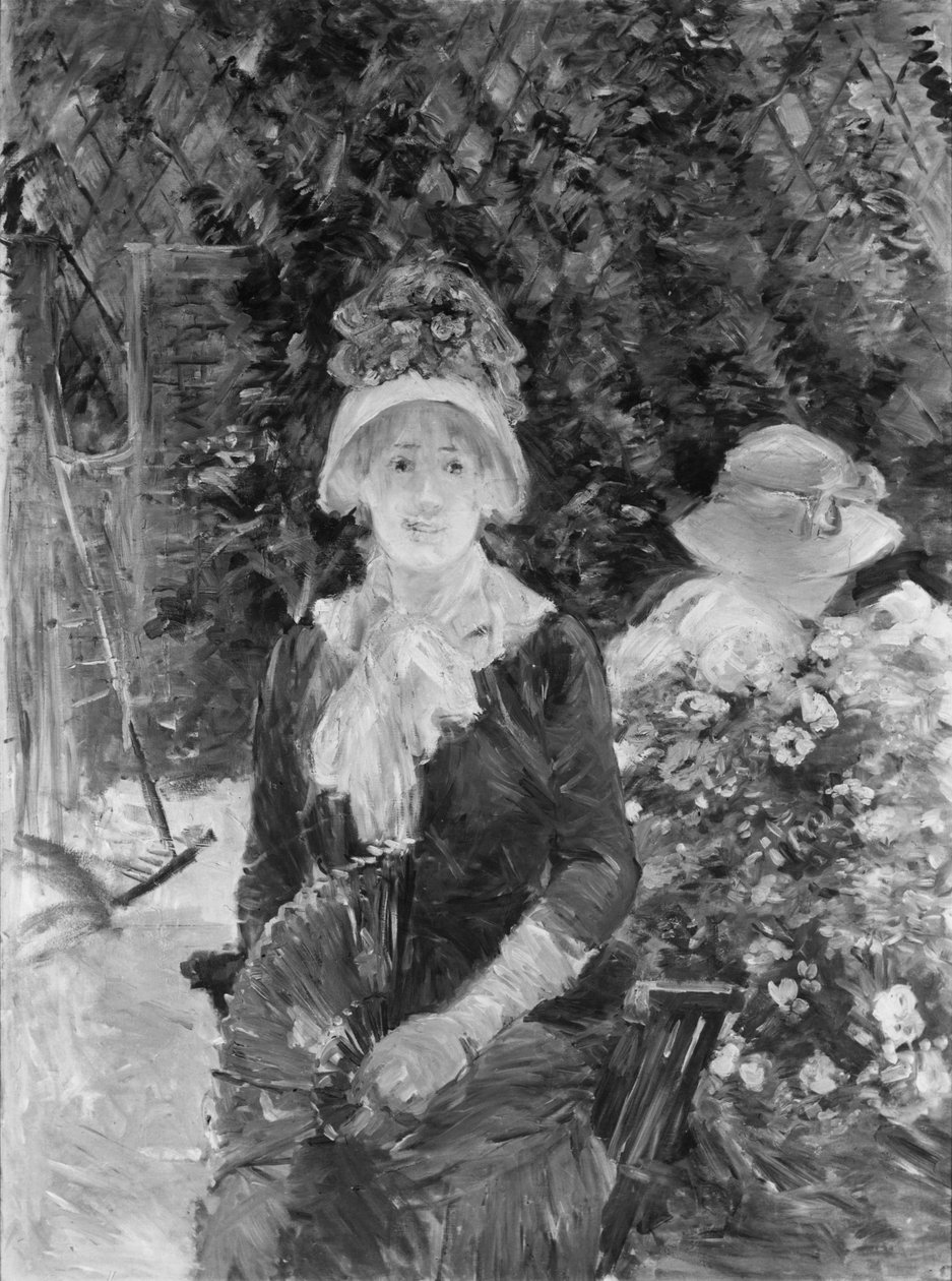 Nuori nainen puutarhassa tekijältä Berthe Morisot