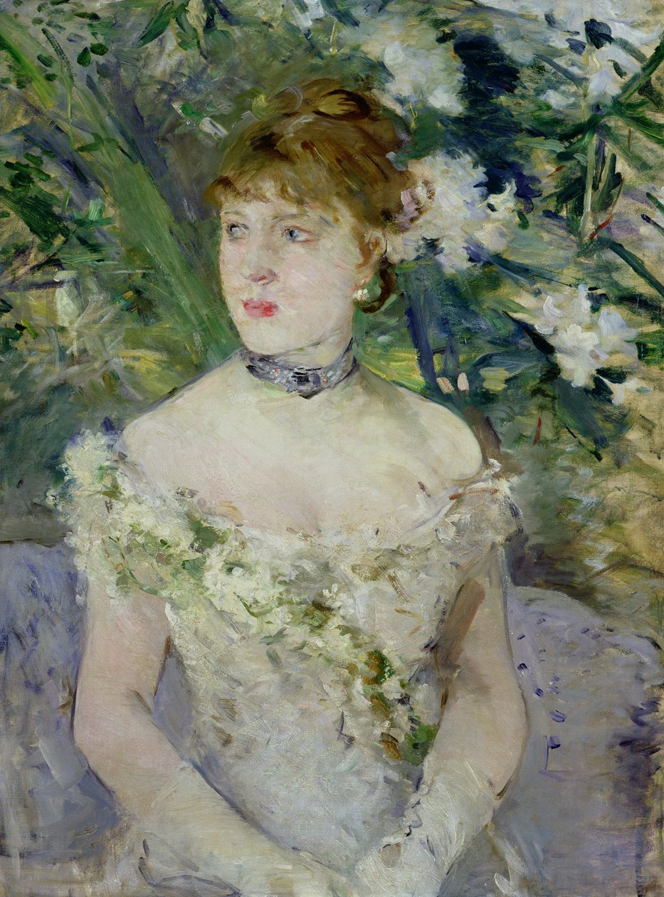 Nuori tyttö juhlamekossa tekijältä Berthe Morisot