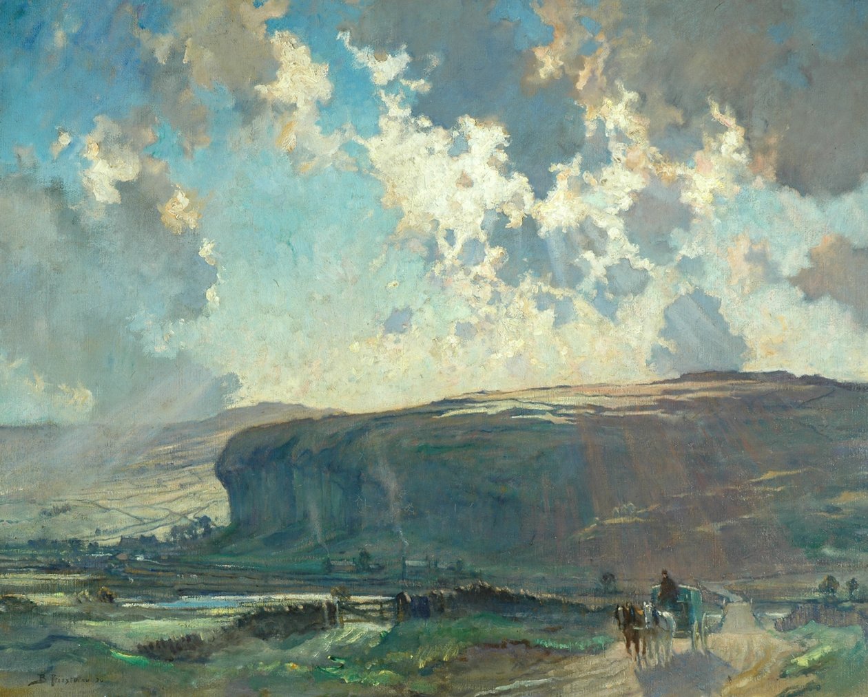 Hänen Majesteettinsa posti, Kilnsey Crag tekijältä Bertram Priestman