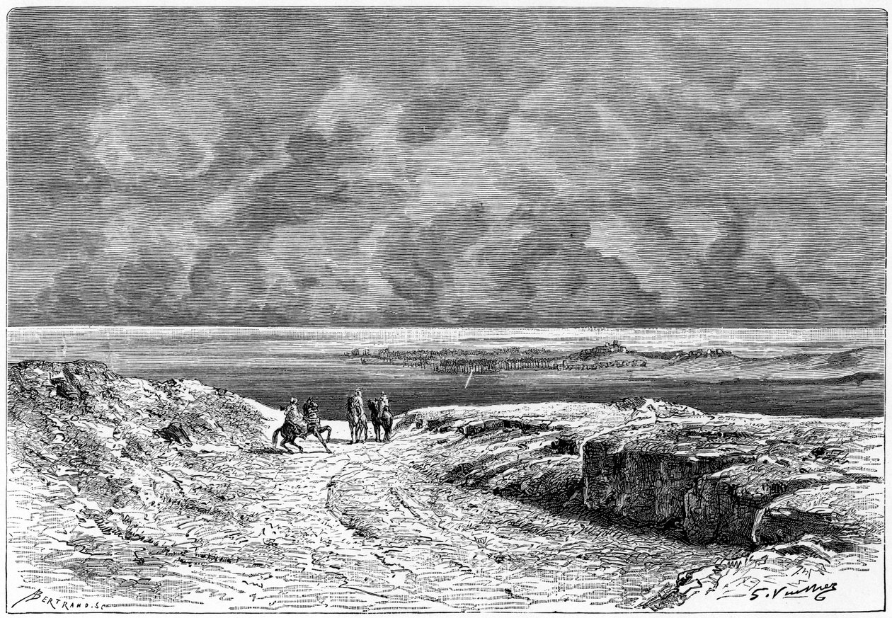 Nafta ja Shott-el-Jerid, 1890 tekijältä Auguste Bertrand