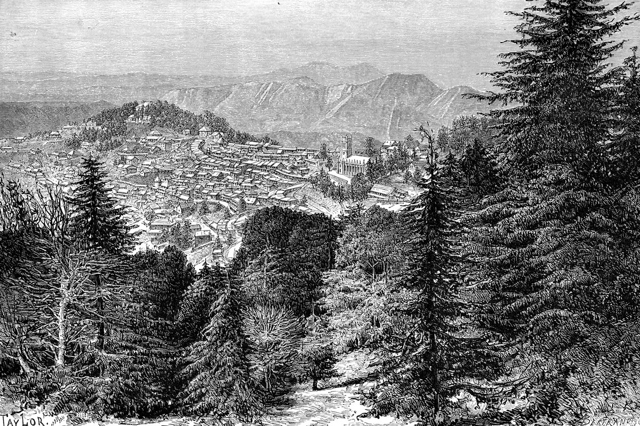 Simla, Intia, 1895. tekijältä Auguste Bertrand