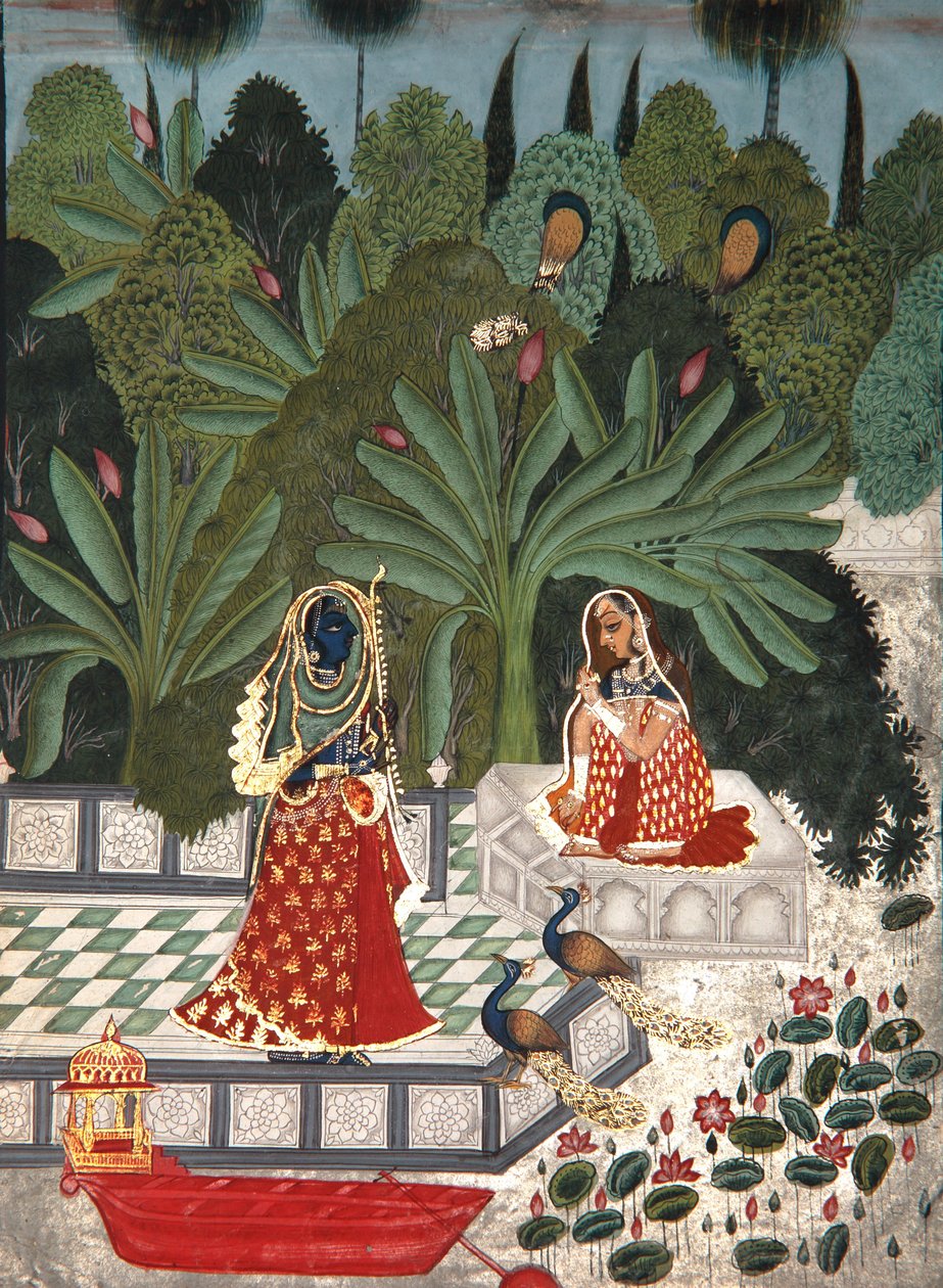 Krishna tapaa rakkaansa juonen keinolla 1781 (paperilla läpinäkymätön wc) tekijältä Bhoya