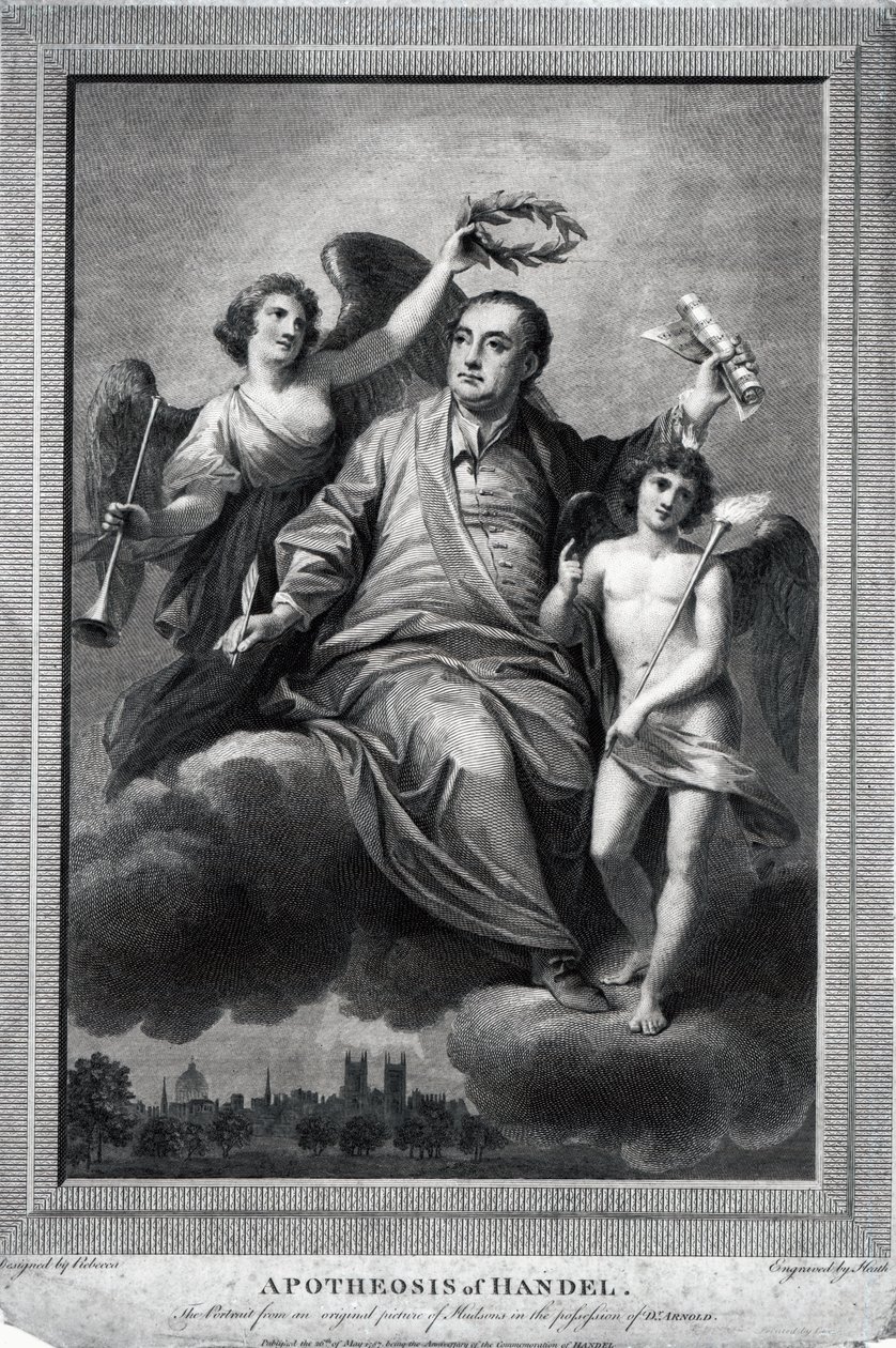 Händelin apoteoosi, 1787 tekijältä Biagio Rebecca