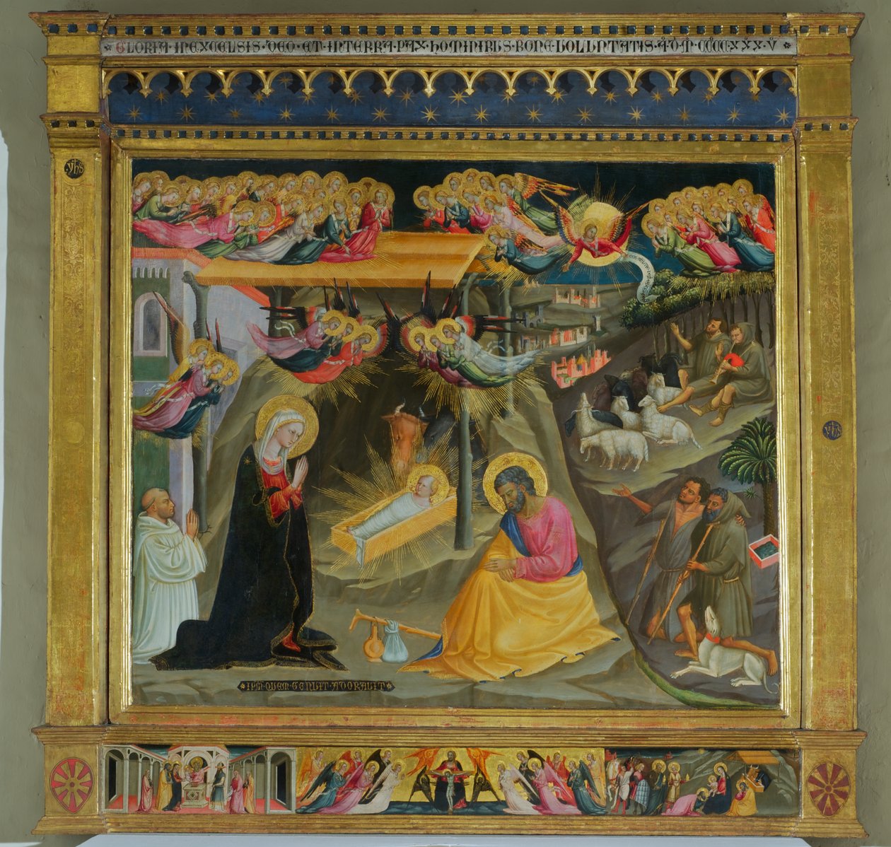 Nativity (tempera puulle) tekijältä Bicci di Lorenzo