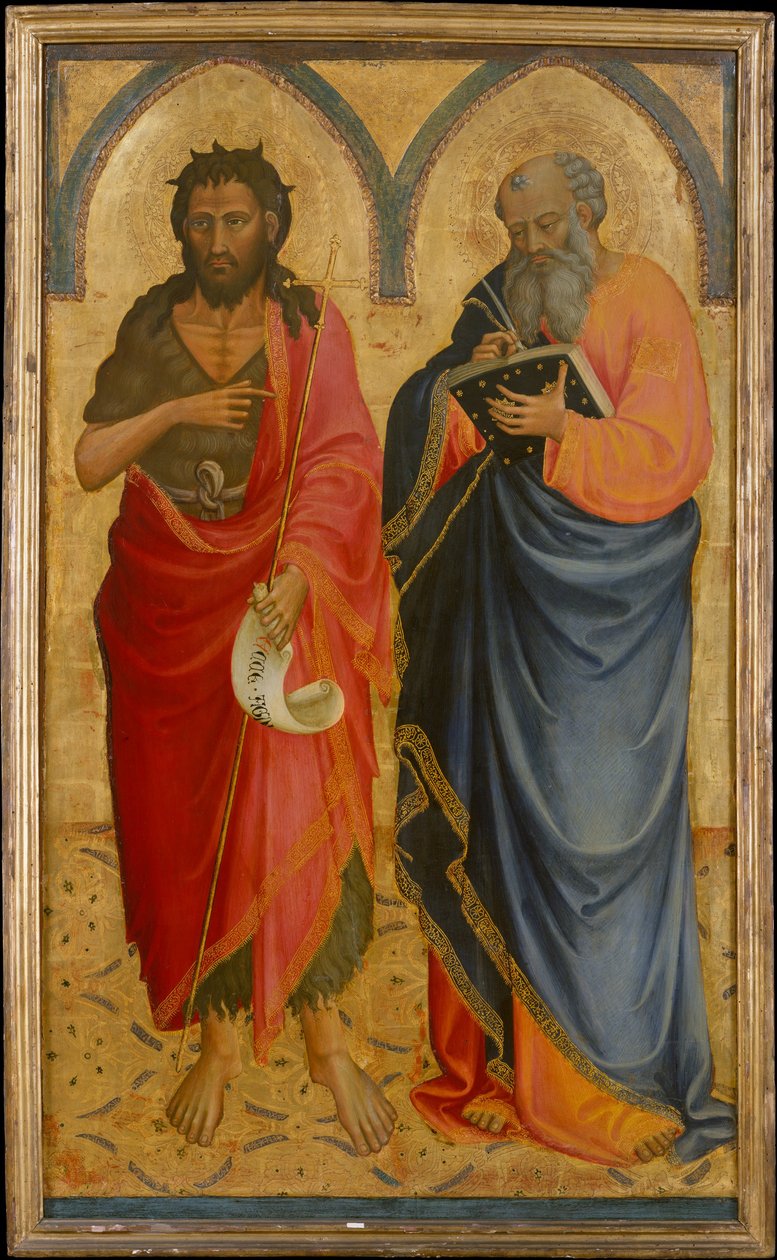Heilige Johannes der Täufer und Matthäus tekijältä Bicci di Lorenzo