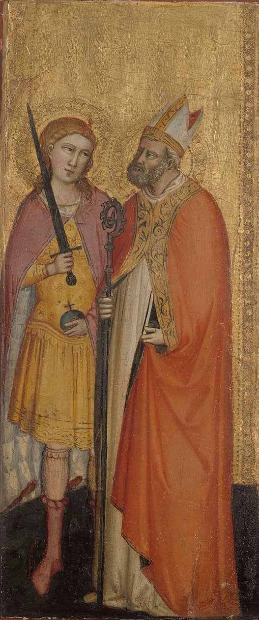 St. Johannes der Täufer und die Heiligen Julianus, Zenobius und Michael tekijältä Bicci di Lorenzo