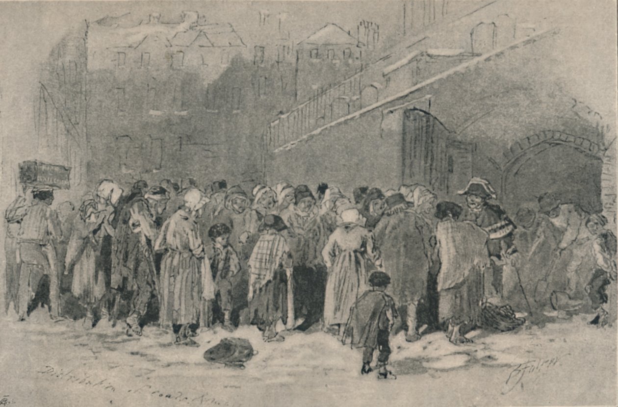 Hiilen jakelu, 1800-luvun puoliväli. tekijältä Birket Foster