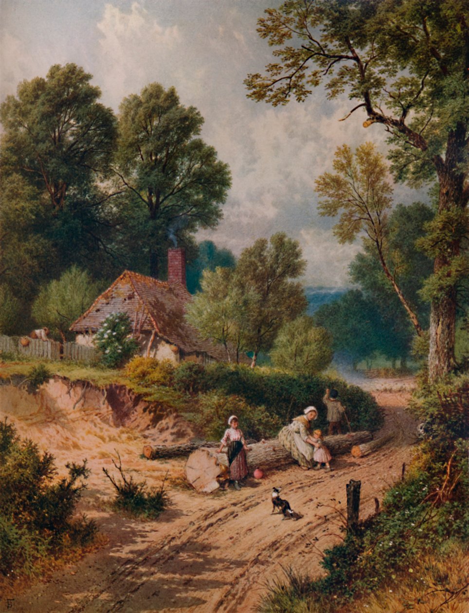 Green Lane, 1800-luku, 1935 tekijältä Birket Foster
