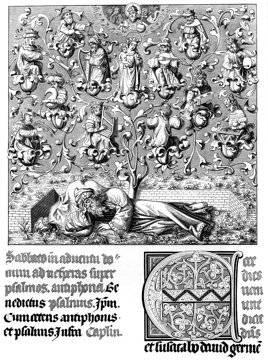 Taivaallinen konsertti, 1400-luku 1849. tekijältä Bisson and Cottard