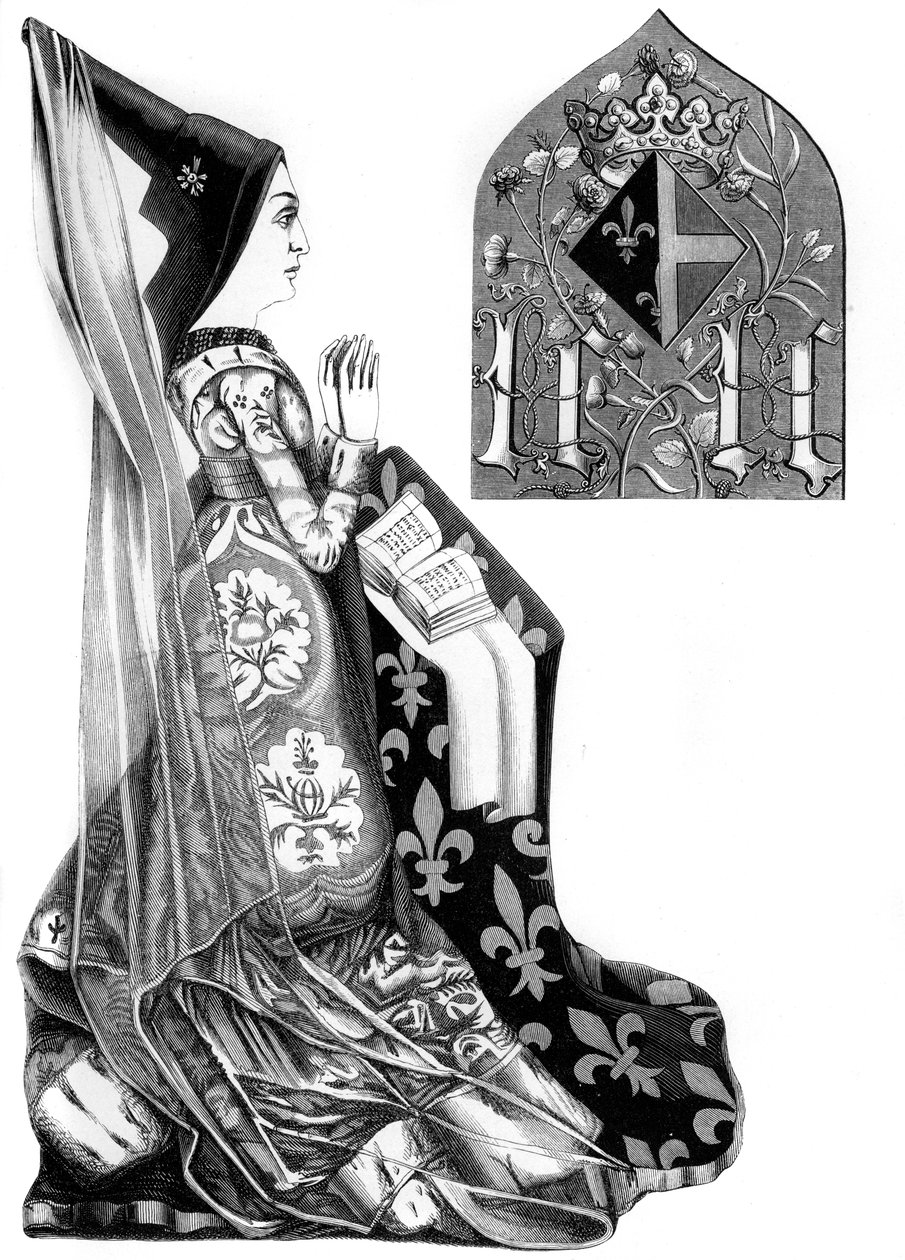Charlotte of Savoy 1441-1483, Ranskan Ludvig XI:n kuningatar puoliso, 1400-luku 1849. tekijältä Bisson and Cottard