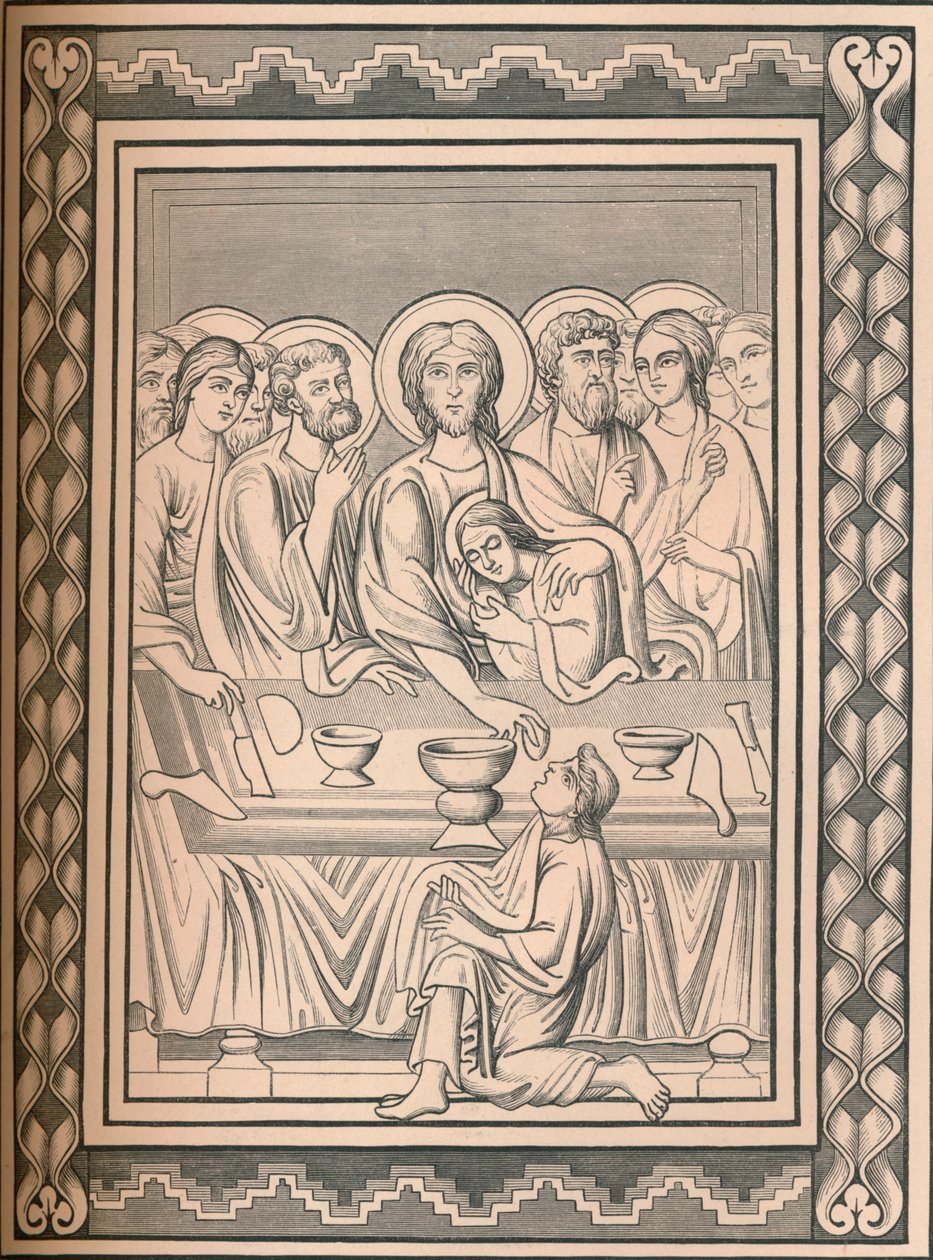 Kristus ja pyhät, 1100-luku, 1849. tekijältä Bisson and Cottard