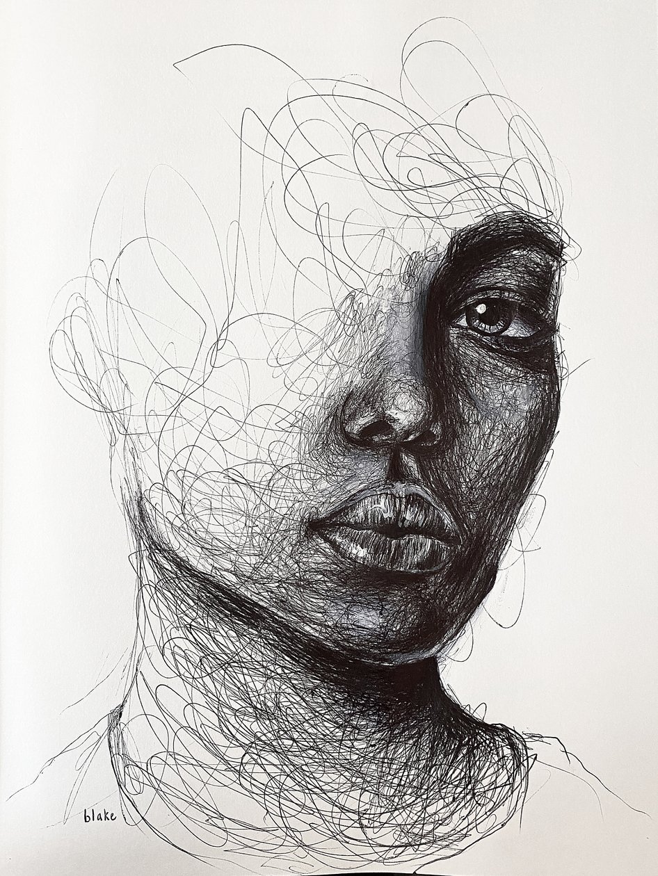 I’d Really Luv To Break Your Heart, n. 2021 (kynä paperille) tekijältä Blake Munch