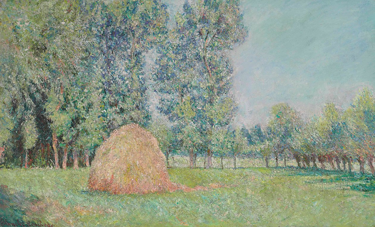 La meule, Plaines des Ajoux, Giverny tekijältä Blanche Hoschede Monet