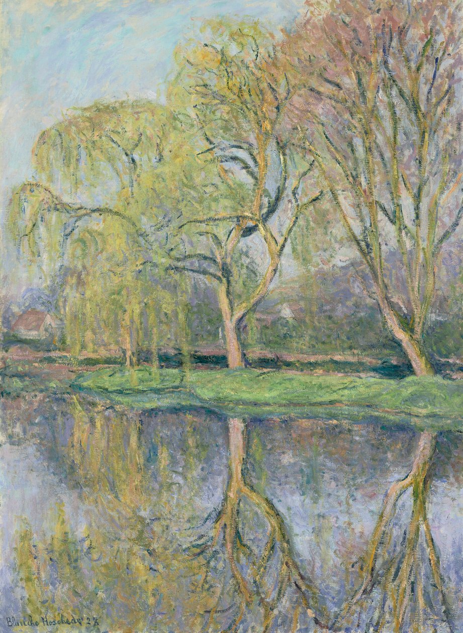 Ranskaksi: Le Printemps (Givernyn lammikko) tekijältä Blanche Hoschede Monet