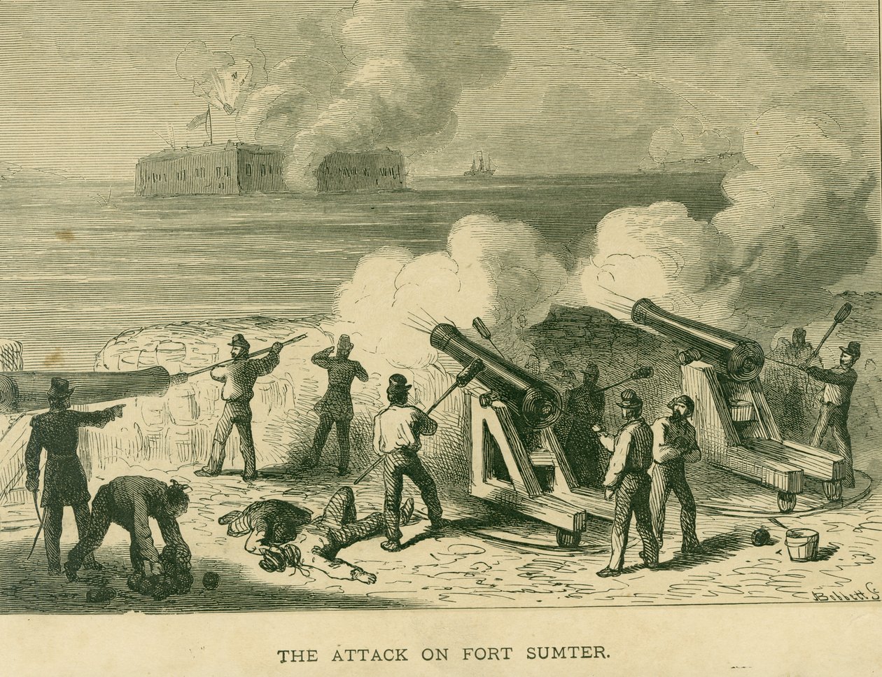 Hyökkäys Fort Sumteriin tekijältä Bobbett