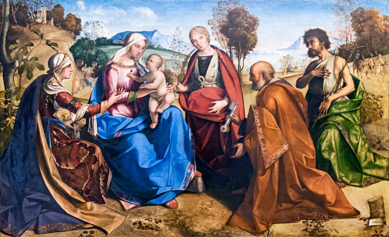 Pyhän Katariinan mystinen avioliitto tekijältä Boccaccio Boccaccino