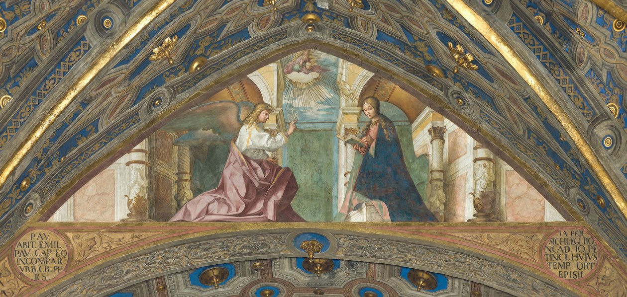 Apse, superarkki, Boccaccio Boccaccino, ilmestys 1506-07 tekijältä Boccaccio Boccaccino
