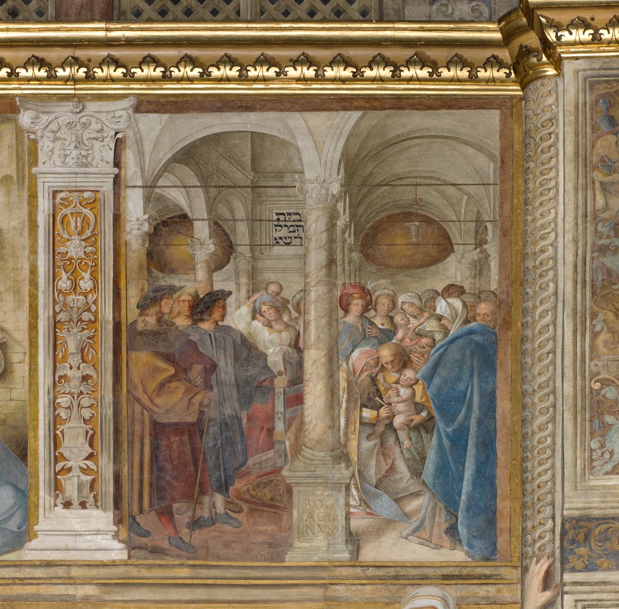 Keski-Aave, neljäs pohjoisjänne, ympärileikkaus, Boccaccio Boccaccino 1516-17 tekijältä Boccaccio Boccaccino
