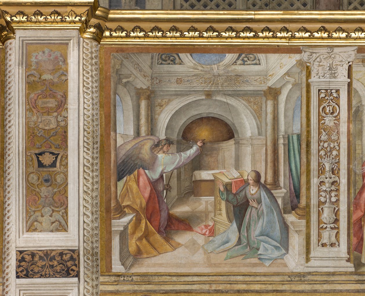Central Ave, Thirad North Span, Annunciation, Boccaccio Boccaccino 1516-17 tekijältä Boccaccio Boccaccino