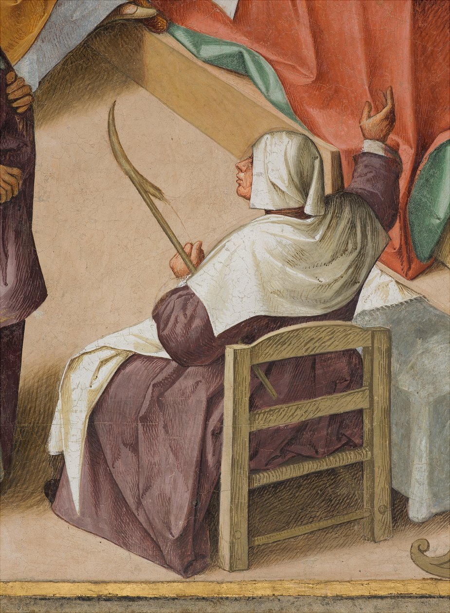 Keskilaivo, toinen pohjoisväli, Neitsyen syntymä, Boccaccio Boccaccino 1514-15, yksityiskohta tekijältä Boccaccio Boccaccino