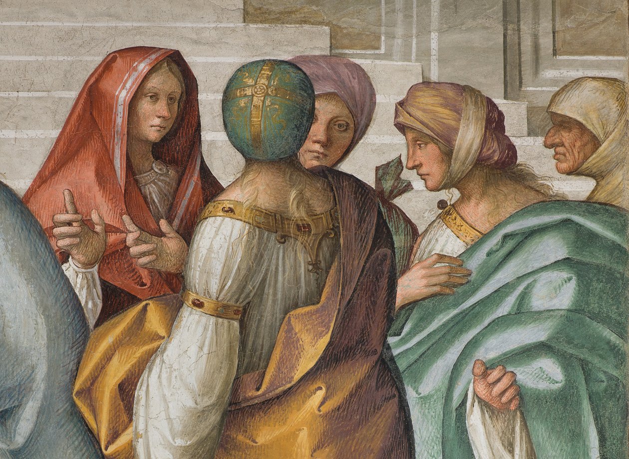 Keskilaivo, toinen pohjoinen jänne, Neitsyen häät, Boccaccio Boccaccino 1514-15, yksityiskohta tekijältä Boccaccio Boccaccino