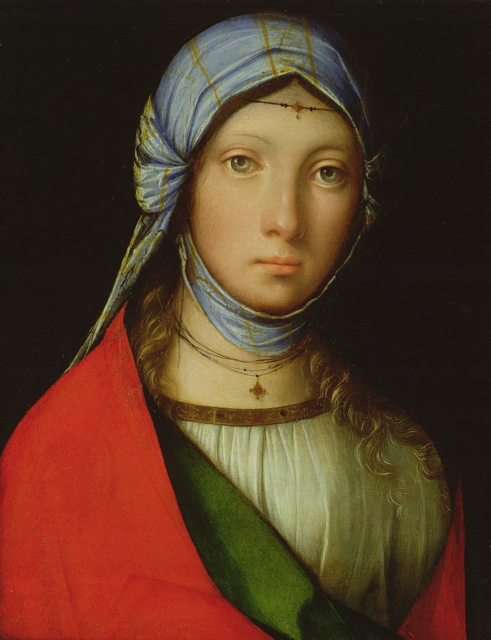 Mustalaistyttö, 1516-18 tekijältä Boccaccio Boccaccino