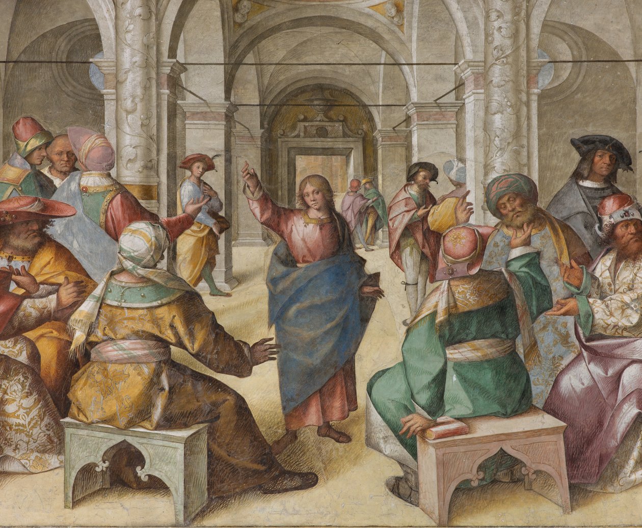 Presbytery, kahdeksas pohjoisjänne, Jeesuksen riita, Boccaccio Boccaccino tekijältä Boccaccio Boccaccino