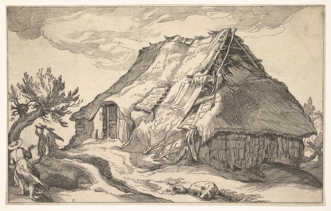 Maisema maalaistalon kanssa, 1613. tekijältä Boetius Adams Bolswert