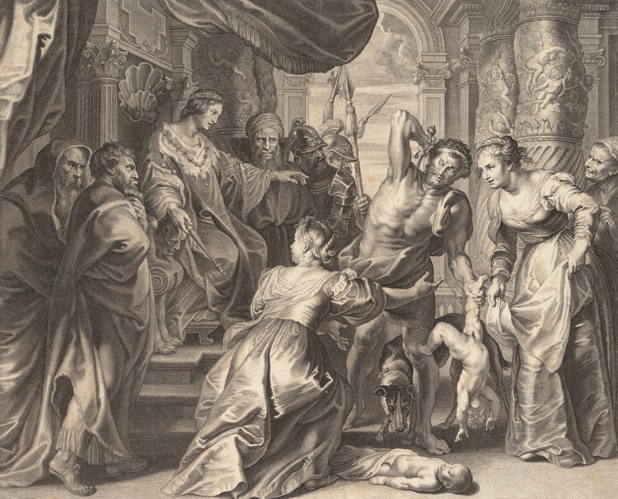 Salomon tuomio, 1595-1633. tekijältä Boetius Adams Bolswert